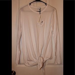 Long sleeved tie t-shirt